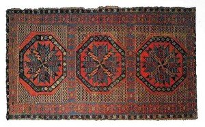Hispano-Moresque Carpet, Rueda (wheel) design, Alcaraz, Spain, 15th century. Photo courtesy of David R.E. Hunt, and Turkotek.com