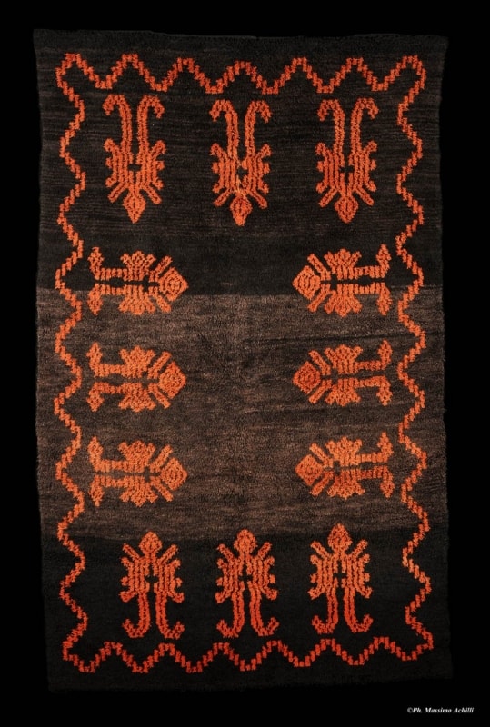 Tappeto4 Ryijy, end of the 19th c., Finland, cm 138x225 - Igor Ilkka Honkanen Collection