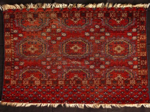Tekke 3 gul chuval fragment ca. 1800. KARMA exhibitor Michael Craycraft.