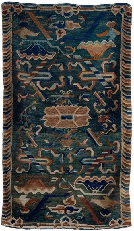 Lot 614, A TIBETAN KHADEN, 19th CENTURY. Estimate € 1.800 – 2.500