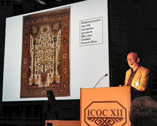 Peter Wilborg speaking about Bakhtiari rugs.