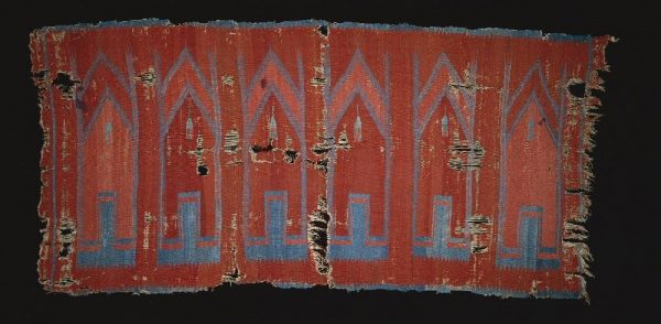 Floor covering (saf kilim), 17th–18th century  Turkey, Central Anatolia  Wool; slit and dovetailed tapestry weave  167 x 363 cm.