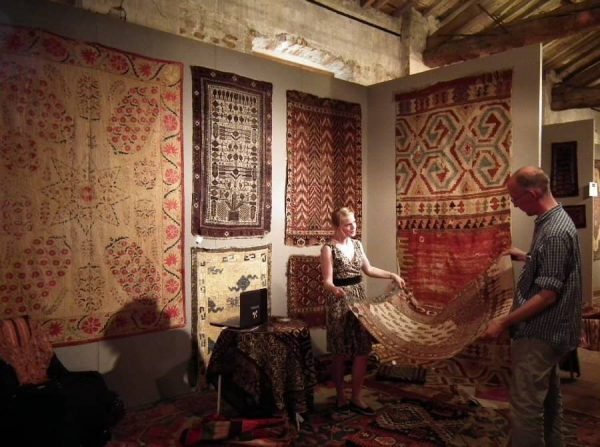 Sarah Haberkern in her stand.