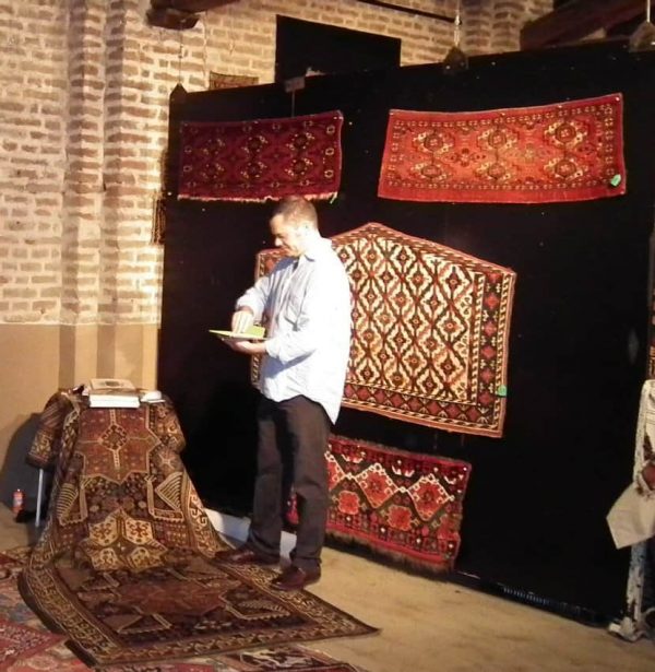 James Cohen in his stand.