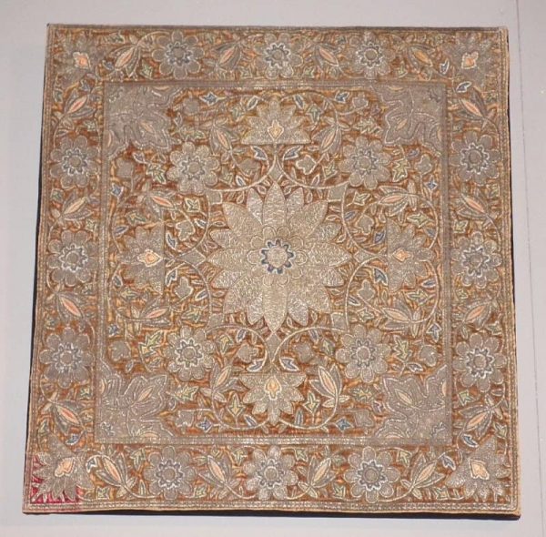 Early 19th century Persian metal embroidery exhibited by Igor Honkanen.