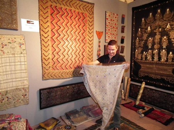 Igor Honkanen in his stand.