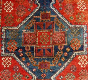Detail East Anatolian rug. Exhibitor Owen Parry.