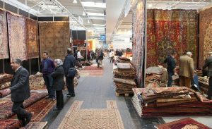 Display area antique rugs. Archive photo Domotex 2011.