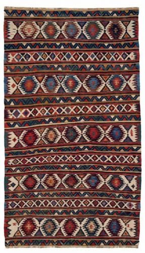 Lot 512, A SHIRVAN KILIM, SOUTHEAST CAUCASUS, CIRCA 1900. Estimate 800 – 1.200 EUR.
