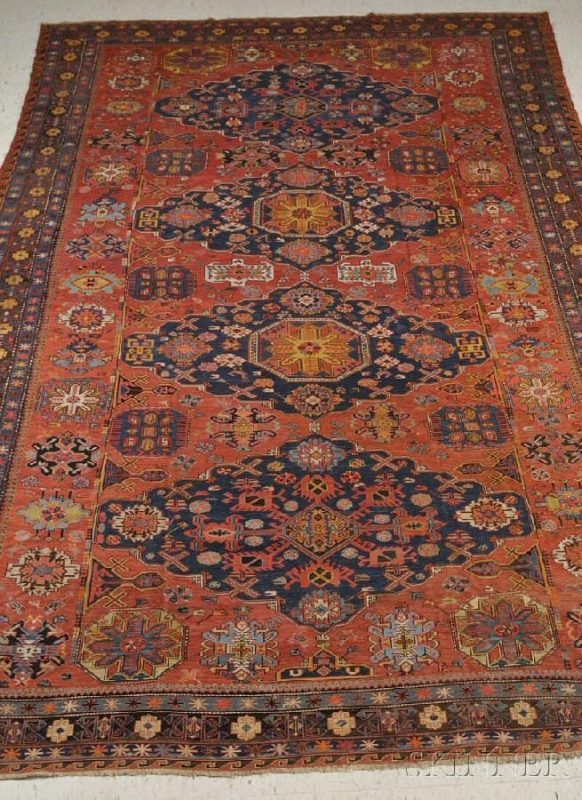 Lot 245  Soumak Carpet, Northeast Caucasus, late 19th/early 20th century, 15 ft. x 10 ft. 4 in.  Estimate ,000-6,000