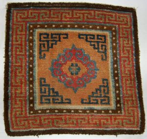 Tibetan meditation mat. 19th century. Exhibitor Owen Parry.