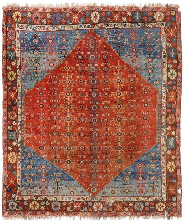 31 Lot 31. BAKSHAYESH, NW-Iran, circa 1880.245x285 cm. Estimate EUR 1.570 - 2.090
