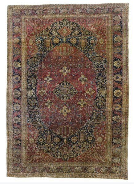 285 Lot 285. A KASHAN `MOHTASHAM' CARPET, CENTRAL PERSIA Estimate: 14,000 - 18,000 GBP