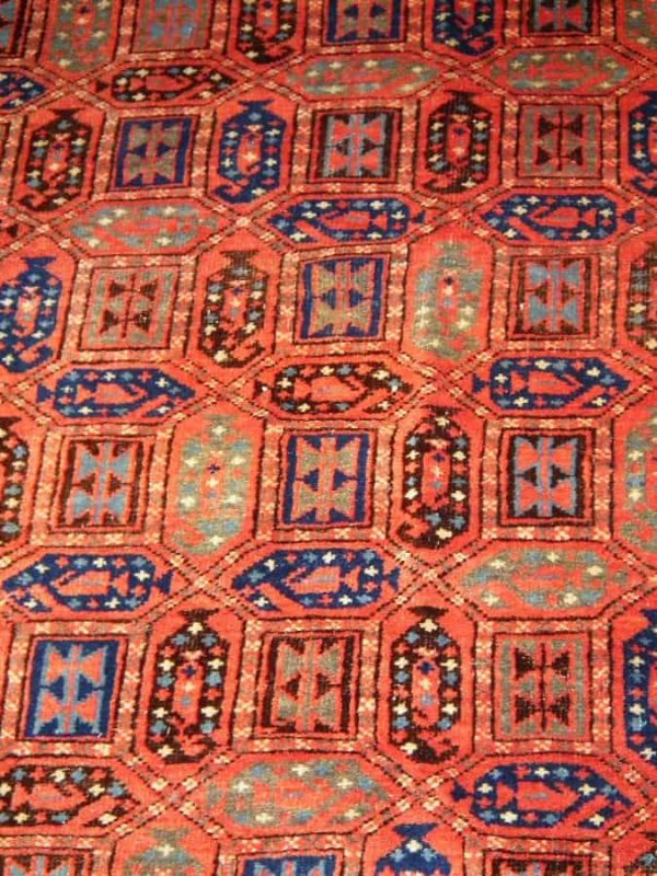 DSCF4225 Detail of a Beshir rug
