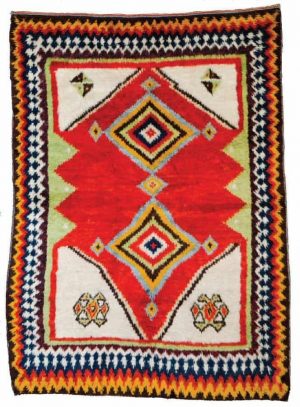 Gabbeh, Approximately 7ft. 7in. x 5ft. 1in. (231x154cm), Persia circa 1920. Estimate: € 3,000 – 4,000