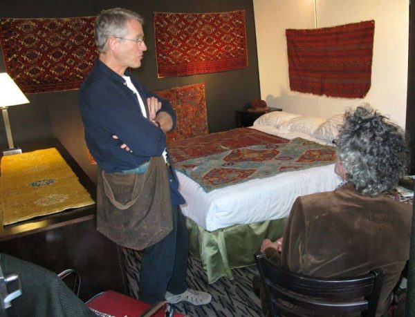 SamCoad Sam Coad (sitting right) in his exhibition room