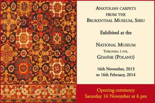 Exhibition-in-Gdnask-card2-e1382379058369 Anatolian rugs at the National Museum of Gdańsk