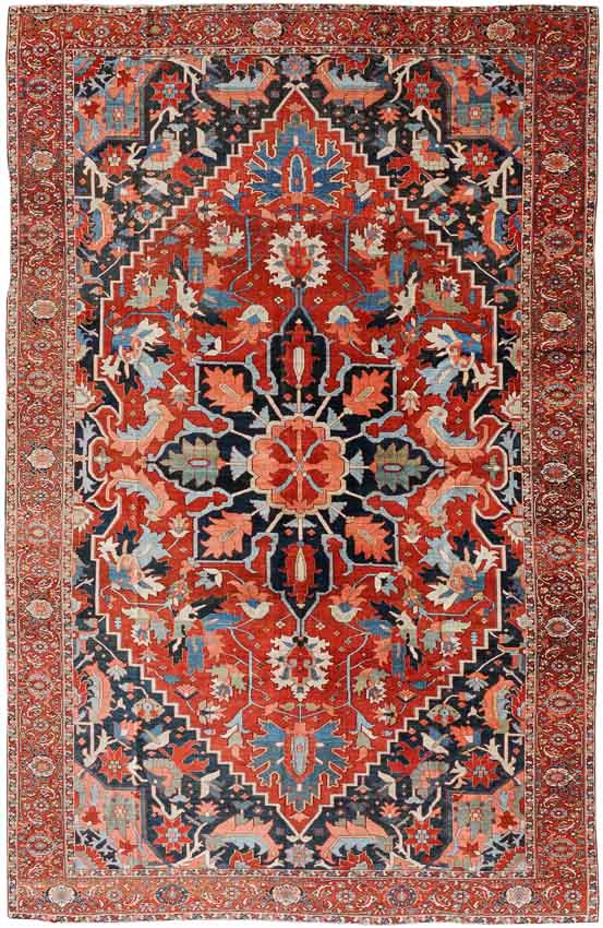 Lot 625. Heriz circa 1900. 350x520 cm. Estimate EUR 2830 - 3170