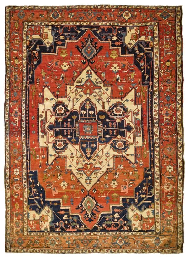 Lot 1531. Antique Heriz Serapi 315 x 430 cm. Estimate € 8.770 - 13.160