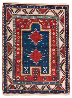 Fachralo Kazak Prayer Rug
