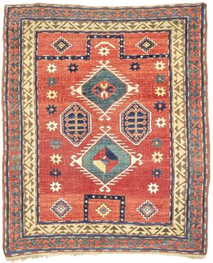 Fachralo Kazak Prayer Rug