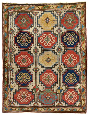 Lot: 84. Early Moghan, 210 x 165 cm (6' 11