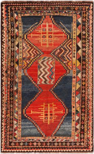 Tribal Vintage Persian Gabbeh Rug