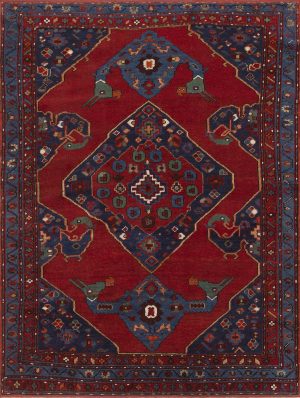 Lot 387. Antique Turkish Karapinar Rug 5 ft 5 in x 4 ft 2 in (1.65 m x 1.27 m). Estimate ,500 - ,500