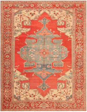 Antique Persian Serapi Rug