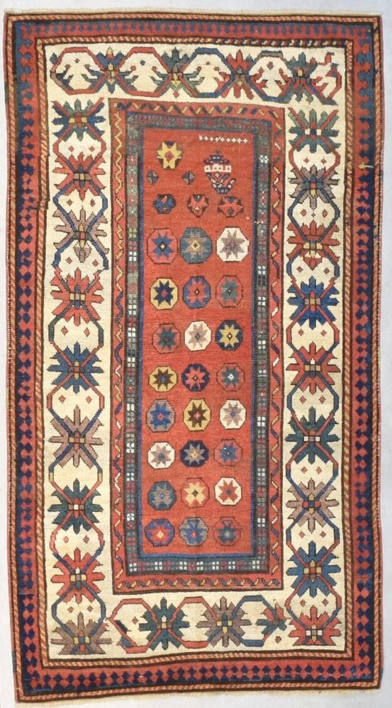 Antique Caucasian Kazak Rug