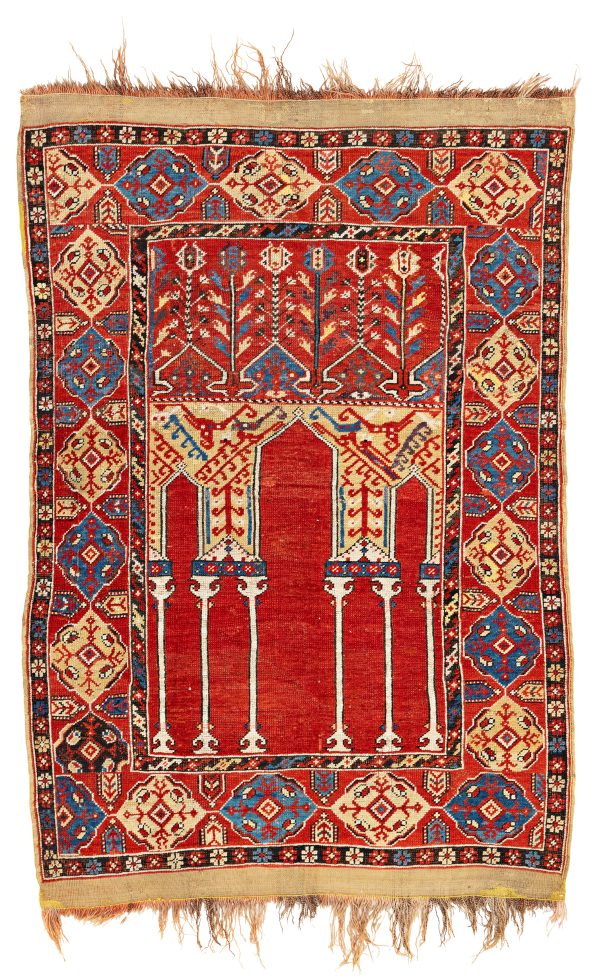 Transylvanian Double-Column Prayer Rug