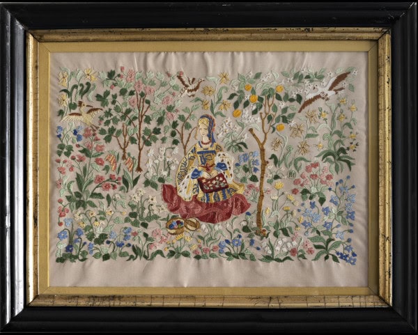 “Lady Embroidering” 1975