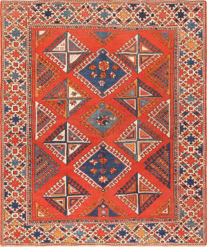 Antique Turkish Bergama Rug - 6 ft 10 in x 5 ft 10 in (2.08 m x 1.78 m)