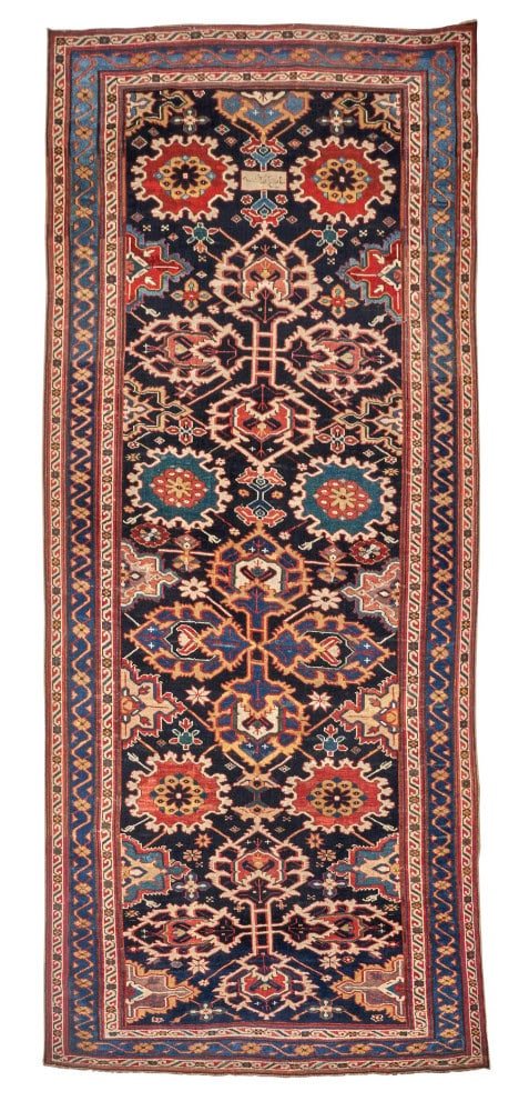 Lot 1 – Bonhams Skinner Early Shirvan Long Rug 4 ft 1 in x 9 ft 6 in