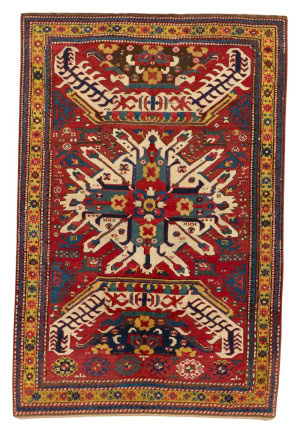 Lot - Single Eagle Kazak Rug, Caucasus, ca. 1900