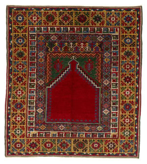 Lot - Mudjar Prayer Rug, Turkey, ca. 1850