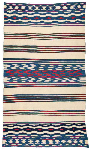 Navajo, Dineh, Serape, 1840-1860, 4'6'' x 7'8''