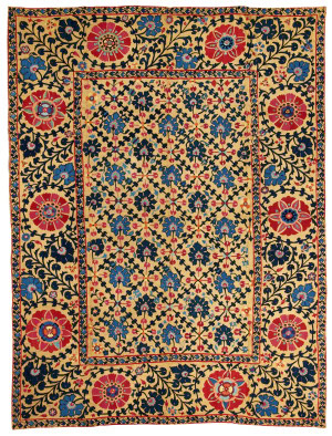A Shakhrisabz suzani, Central Asia, Uzbekistan, 19th century | Arts of the Islamic World & India | 2025 | Sotheby's