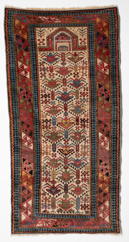 FINE DAGHESTAN PRAYER RUG, THIRD QUARTER 19TH C.