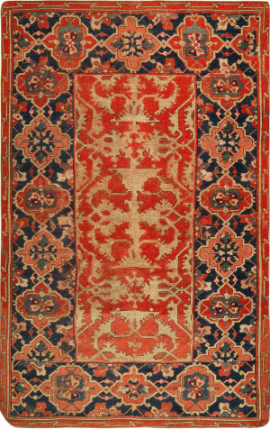 17th Century Antique Ottoman Lotto Rug 5 ft 6 in x 3 ft 4 in (1.67 m x 1.01 m)
