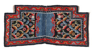 Saddle Rug, Tibet, Ca. 1900, 3'10'' x 1'10''