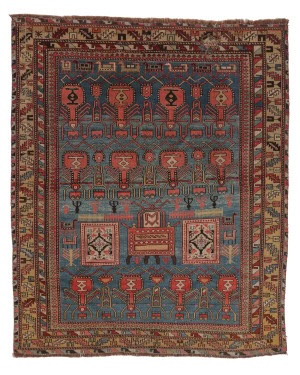 Shirvan Rug, Caucasus, Ca. 1880, 4'0'' x 4'11''