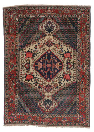 Fine Bakhtiari Rug, Chal Shotor, Persia, Ca. 1920's, 4'7'' x 6'7''