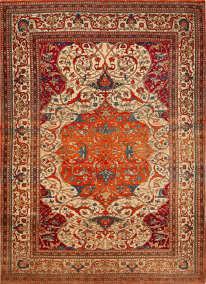 No Reserve - Antique Persian Isfahan Rug 6 ft 2 in x 4 ft 5 in (1.87 m x 1.34 m)