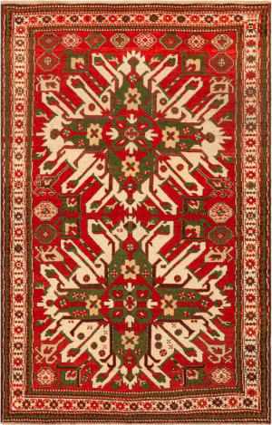 Antique Caucasian Kazak Rug 7 ft 8 in x 4 ft 7 in (2.33 m x 1.39 m)