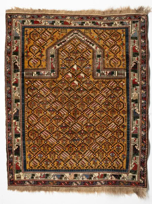 FINE MARASALI PRAYER RUG, DATED AH 1312/AD 1894