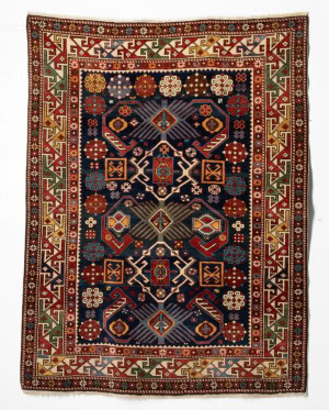 FINE BIDJOV RUG, EAST CAUCASUS, CIRCA 1880