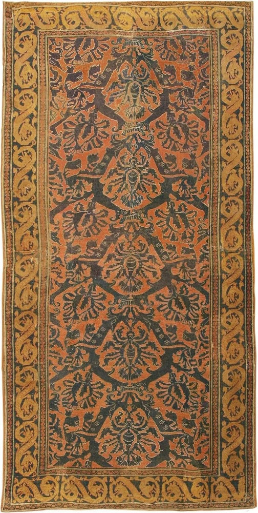 16th Century Alcaraz Spanish Rug 10 ft 2 in x 5 ft (3.1 m x 1.52 m)