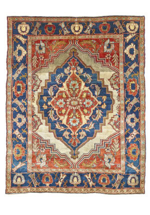 A SILK HERIZ RUG, AZERBAIJAN, NORTH WEST PERSIA, CIRCA 1880 | Christie's